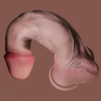 8.07in Realistic Thick Silicone Penis Lifelike Texture Flexible G-Spot Dildo