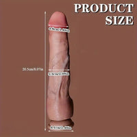 8.07in Realistic Thick Silicone Penis Lifelike Texture Flexible G-Spot Dildo