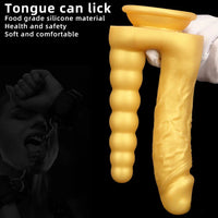 8.07in Silicone Big Soft Dildo Double Heads Dildo Butt Plug Love Toy