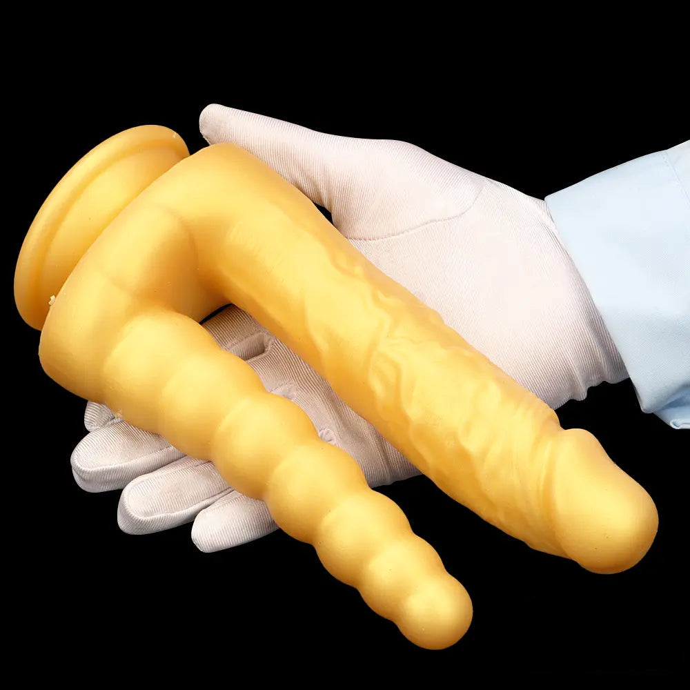 8.07in Silicone Big Soft Dildo Double Heads Dildo Butt Plug Love Toy