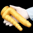 8.07in Silicone Big Soft Dildo Double Heads Dildo Butt Plug Love Toy