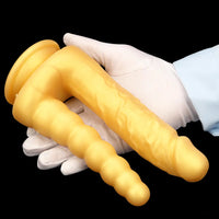 8.07in Silicone Big Soft Dildo Double Heads Dildo Butt Plug Love Toy