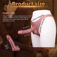 8.07in Silicone Big Strapon Hollow Dildo With Glans Penis For Big Cock