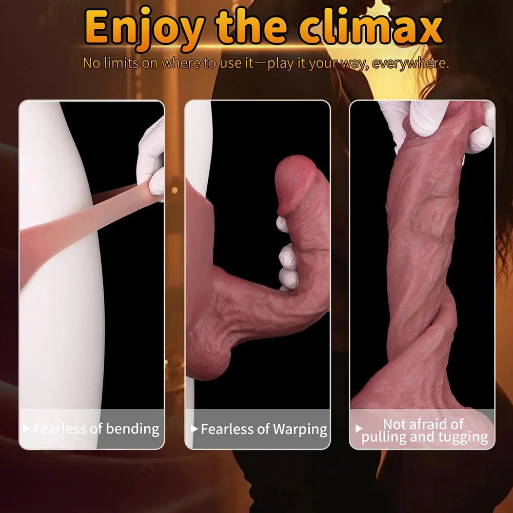 8.07in Silicone Big Strapon Hollow Dildo With Glans Penis For Big Cock