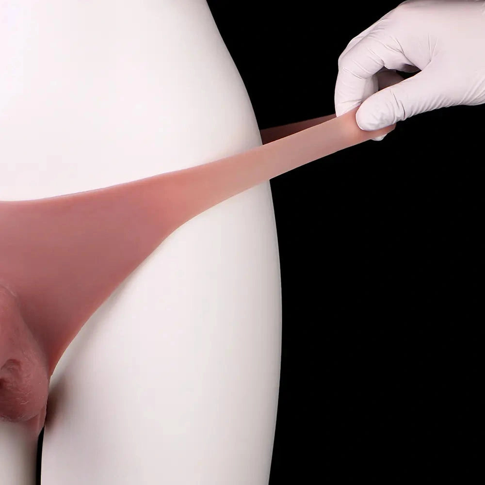 8.07in Silicone Big Strapon Hollow Dildo With Glans Penis For Big Cock