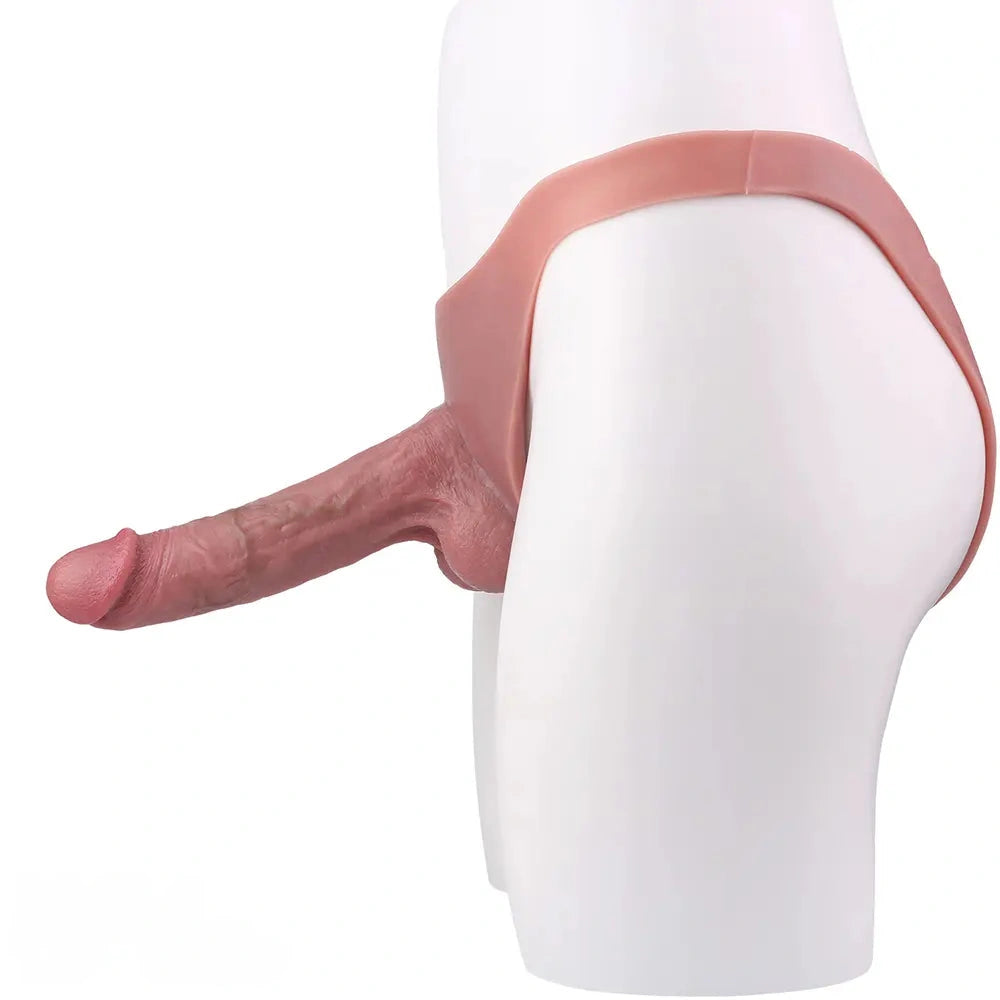 8.07in Silicone Big Strapon Hollow Dildo With Glans Penis For Big Cock