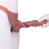 8.07in Silicone Big Strapon Hollow Dildo With Glans Penis For Big Cock