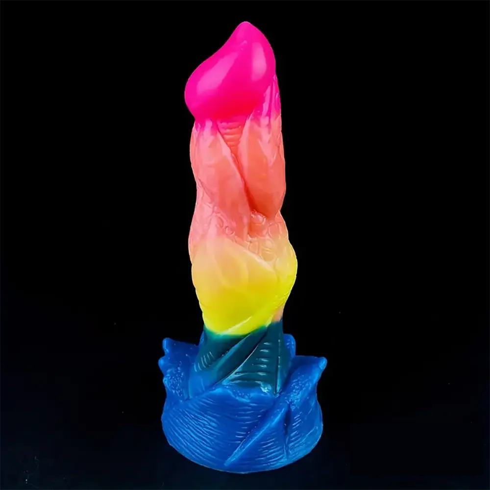 8.07in Silicone Fantasy Monster Big Soft Dildo For G-Spot Anal Stimulation