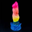 8.07in Silicone Fantasy Monster Big Soft Dildo For G-Spot Anal Stimulation