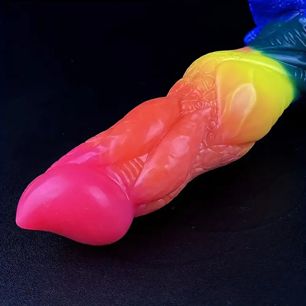 8.07in Silicone Fantasy Monster Big Soft Dildo For G-Spot Anal Stimulation
