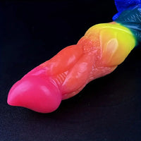 8.07in Silicone Fantasy Monster Big Soft Dildo For G-Spot Anal Stimulation