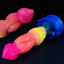 8.07in Silicone Fantasy Monster Big Soft Dildo For G-Spot Anal Stimulation
