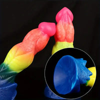 8.07in Silicone Fantasy Monster Big Soft Dildo For G-Spot Anal Stimulation
