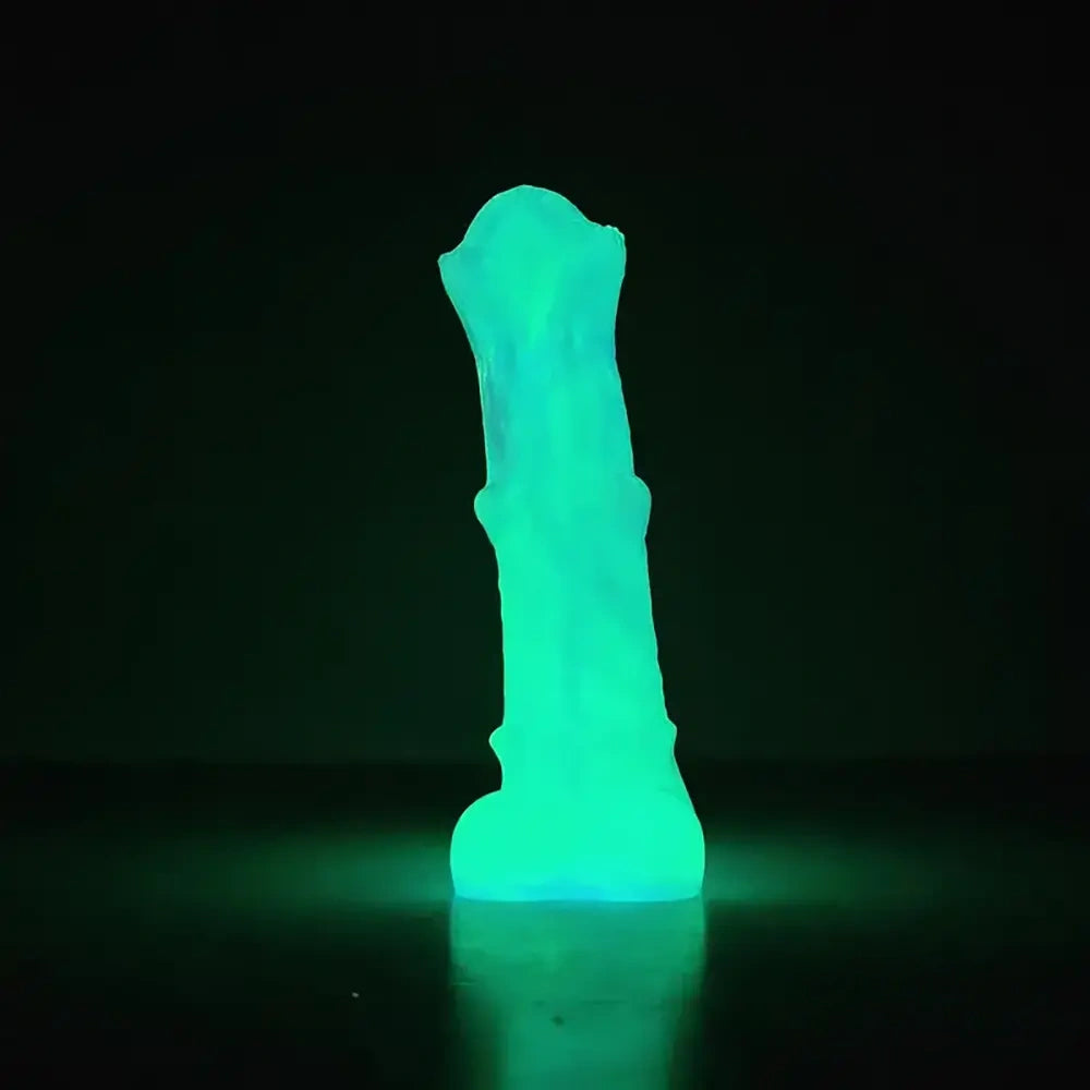 8.07in Silicone Soft Dildo Sleeve Horse Animal Luminous Penis Extender