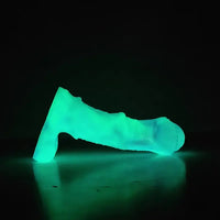 8.07in Silicone Soft Dildo Sleeve Horse Animal Luminous Penis Extender