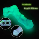 8.07in Silicone Soft Dildo Sleeve Horse Animal Luminous Penis Extender