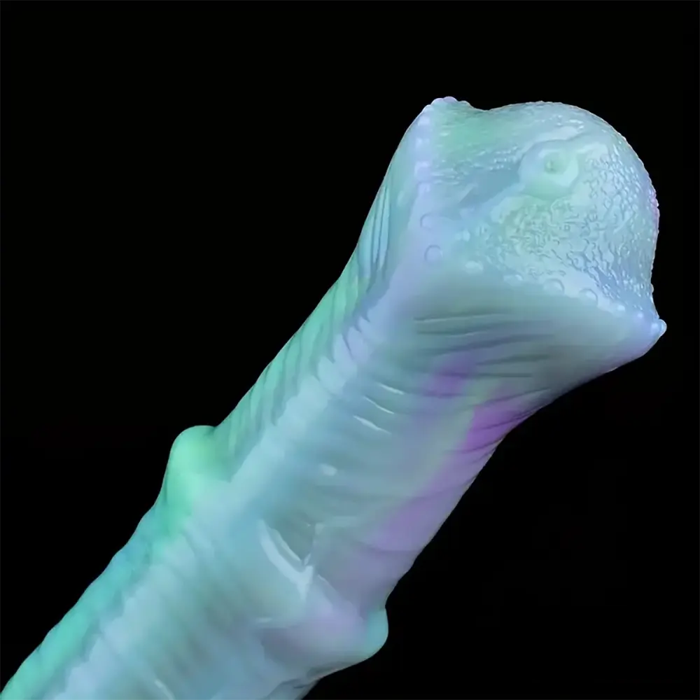 8.07in Silicone Soft Dildo Sleeve Horse Animal Luminous Penis Extender