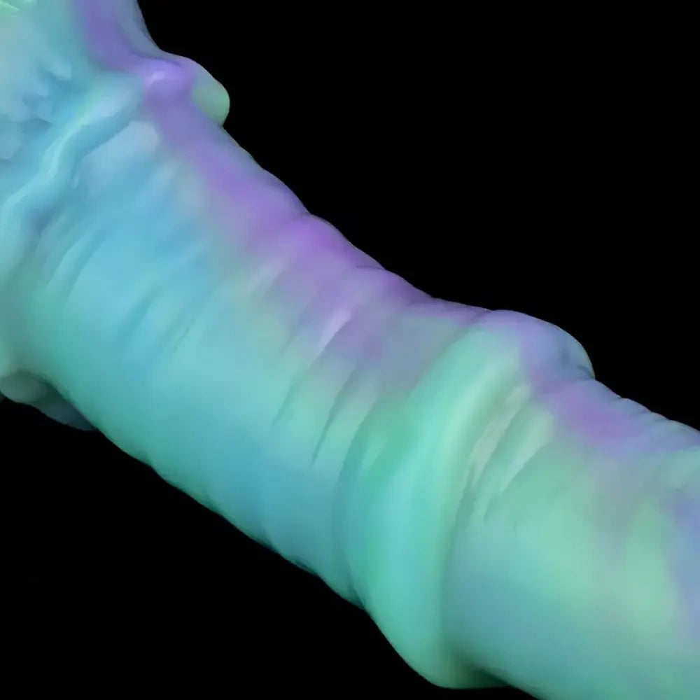 8.07in Silicone Soft Dildo Sleeve Horse Animal Luminous Penis Extender