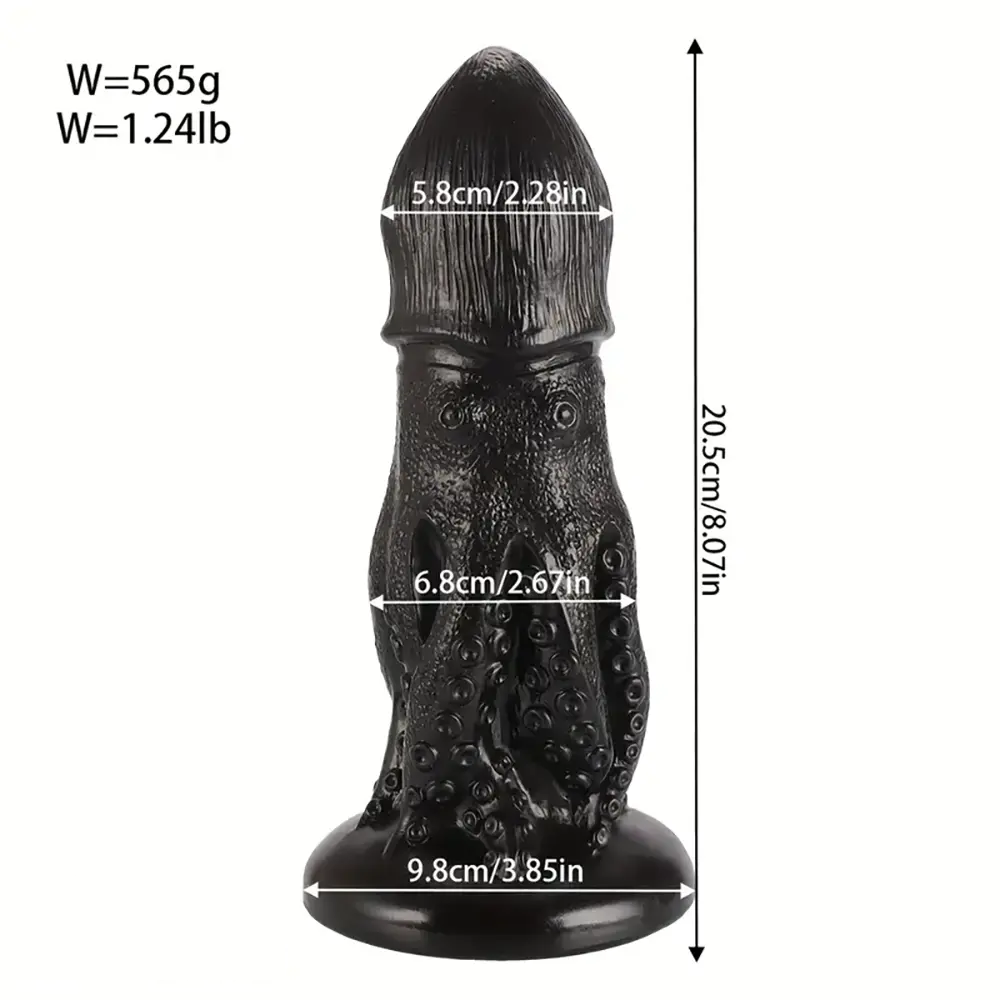 8.07in Simulated Octopus Anal Plug-Real Tentacle Dildo Granular Bump