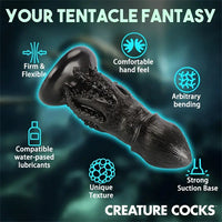 8.07in Simulated Octopus Anal Plug-Real Tentacle Dildo Granular Bump