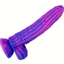 8.07in Special-shaped Anal Plug Liquid Silicone Female Anal Strip Corn Dildo