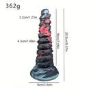 8.07in Spiked Big Monster Spiral Silicone Soft Dildo For Couples