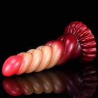8.07in Spiral Women Using Ombre Dildo For Adult Masturbation