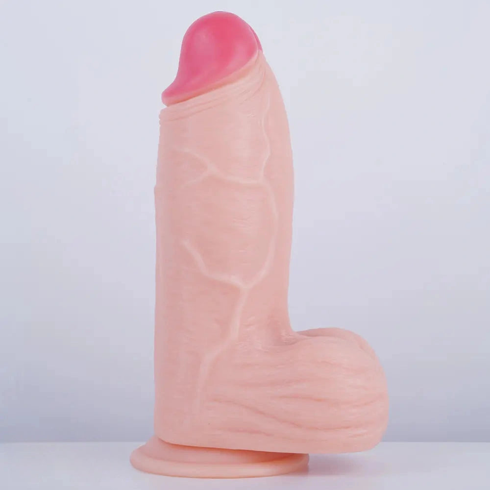 8.07in Thick Big Skin Real Dildo Sex Toy For Women Men Adult Sex Toy