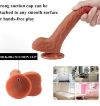 8.07in Top Quality Silicone Dildo Adult Toy For Anus Vagina Masturbation