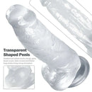 8.07in TPE G Spot Dildo With Vein Suction Cup Base For Hands-Free