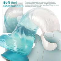 8.07in TPE G Spot Dildo With Vein Suction Cup Base For Hands-Free
