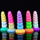 8.07in Twist Rope Design Fantasy Dildo Flexible Lifelike Sex Toy