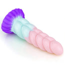 8.07in Twist Rope Design Fantasy Dildo Flexible Lifelike Sex Toy
