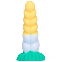 8.07in Twist Rope Design Fantasy Dildo Flexible Lifelike Sex Toy