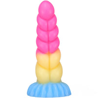 8.07in Twist Rope Design Fantasy Dildo Flexible Lifelike Sex Toy