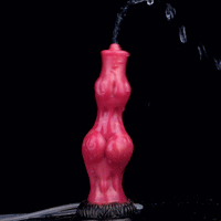 8.11in Dog Knot Silicone Soft Big Ejaculating Dildo G-Spot Stimulato Massager