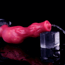 8.11in Dog Knot Silicone Soft Big Ejaculating Dildo G-Spot Stimulato Massager