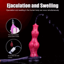 8.11in Dog Knot Silicone Soft Big Ejaculating Dildo G-Spot Stimulato Massager