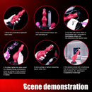 8.11in Dog Knot Silicone Soft Big Ejaculating Dildo G-Spot Stimulato Massager