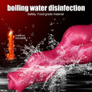 8.11in Dog Knot Silicone Soft Big Ejaculating Dildo G-Spot Stimulato Massager