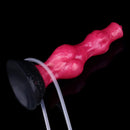 8.11in Dog Knot Silicone Soft Big Ejaculating Dildo G-Spot Stimulato Massager