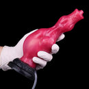 8.11in Dog Knot Silicone Soft Big Ejaculating Dildo G-Spot Stimulato Massager