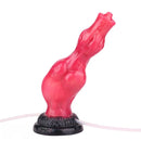 8.11in Dog Knot Silicone Soft Big Ejaculating Dildo G-Spot Stimulato Massager