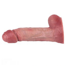 8.11in Double-layer Liquid Silicone Skin-like Soft Uncut Dildo Masturbator