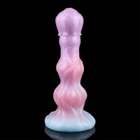 8.11in Inflatable Silicone Soft Dildo Squeeze Water Female Male Sex Toy