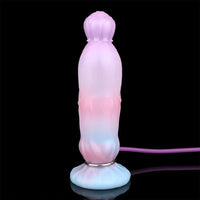 8.11in Inflatable Silicone Soft Dildo Squeeze Water Female Male Sex Toy