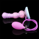 8.11in Inflatable Silicone Soft Dildo Squeeze Water Female Male Sex Toy