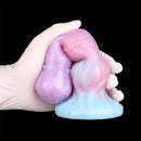 8.11in Inflatable Silicone Soft Dildo Squeeze Water Female Male Sex Toy