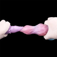 8.11in Inflatable Silicone Soft Dildo Squeeze Water Female Male Sex Toy