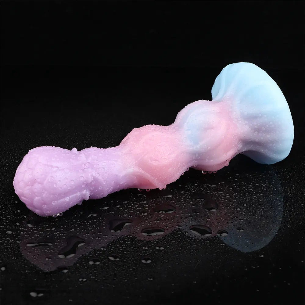 8.11in Inflatable Silicone Soft Dildo Squeeze Water Female Male Sex Toy